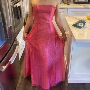 Jessica McClintock X gunne sax pink prom dress